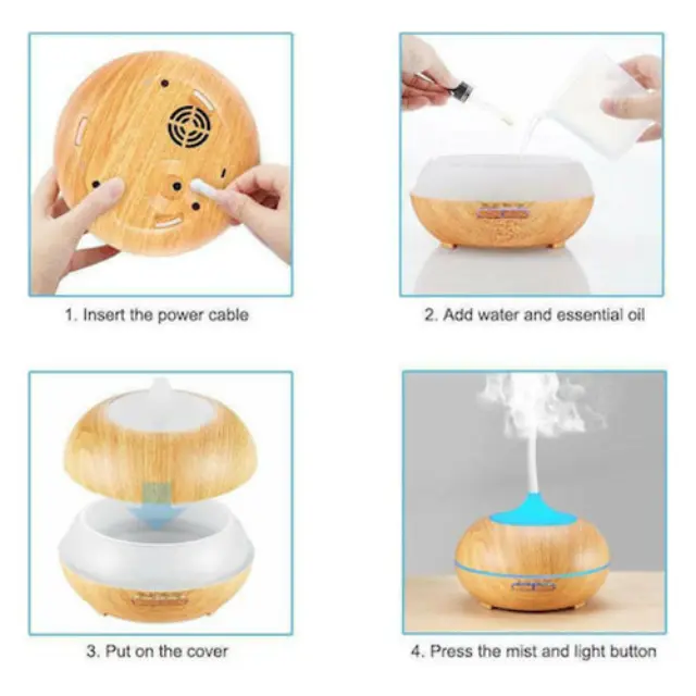 Συσκευή για Αρωματοθεραπεία Ultrasonic Diffuser 14300 (Χωρίς Τηλεχειριστήριο) 2
