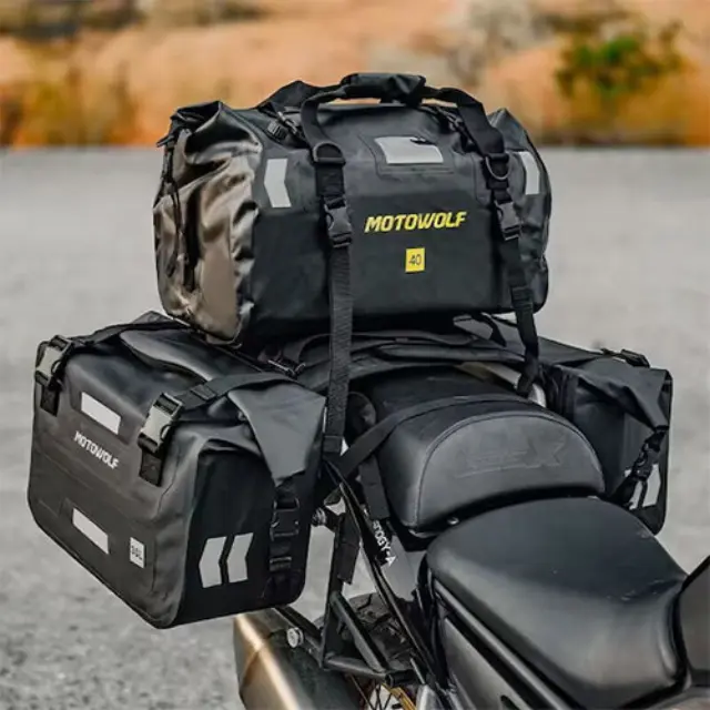 Motowolf Εργαλειοθήκη Μοτοσυκλέτας Αδιάβροχη 30lt σε Μαύρο Χρώμα MDL0720 2