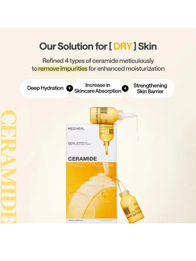 Mediheal Ceramide Essential Mask Moisture Barrier - Μάσκα με κεραμίδια για ενυδάτωση και προστασία του επιδερμικού φραγμού 3