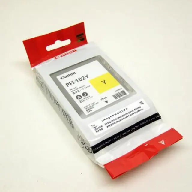 Canon PFI-102 Γνήσιο Μελάνι Εκτυπωτή InkJet Κίτρινο (0898B001)