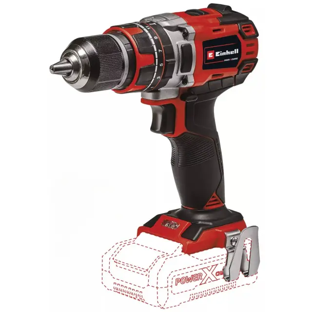 Einhell 4513887 - Δραπανοκατσάβιδο Μπαταρίας Brushless TE-CD 18/50 Li BL (Χωρίς Μπαταρία + Φορτιστή) + Κλιπ ζώνης
