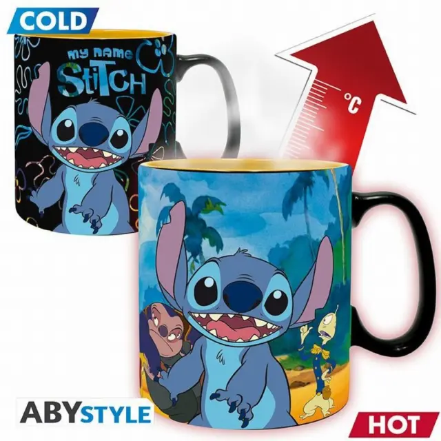 Κούπα κεραμική DISNEY - Lilo + Stitch - Mug Heat Change 460ml (ABYFAC047) 2