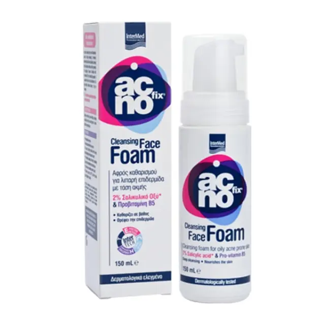 Intermed Αcnofix Αφρός Καθαρισμού Προσώπου 150ml