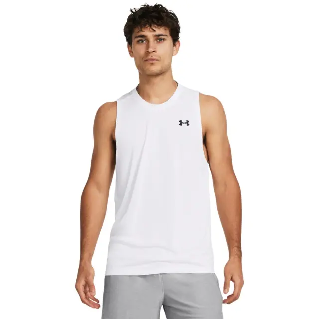 Under Armour Tech Tank (1382795-100) - Λευκό