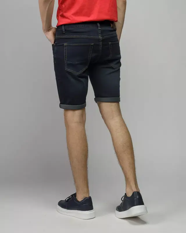 Devergo Ανδρικό JOG Denim Shorts 1132 - Dark Blue - 38 3