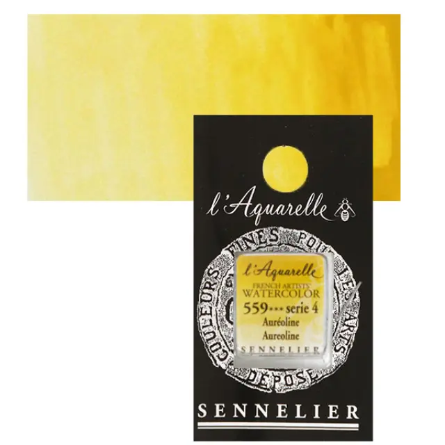 Χρώμα Ακουαρέλας Sennelier l Aquarelle Half Pan - 559 Aureoline
