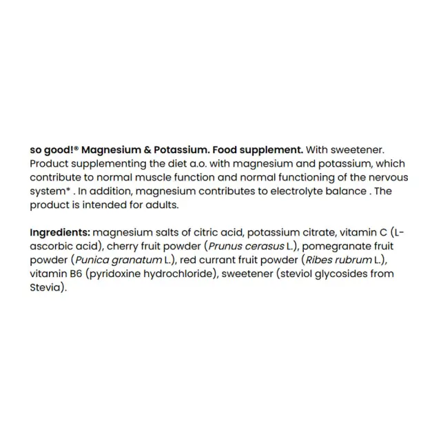 FA - Fitness Authority so good!® Magnesium & Potassium Sample 2