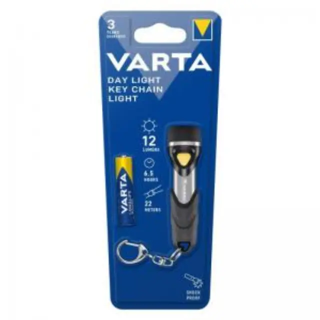 Varta Επαναφορτιζόμενος Φακός Μπρελόκ LED με Μέγιστη Φωτεινότητα 12lm 2