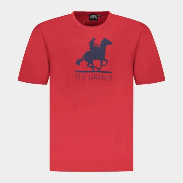 T-Shirt U.S. Grand Polo AU02646_RO8ROSSO Κόκκινο - 2XL