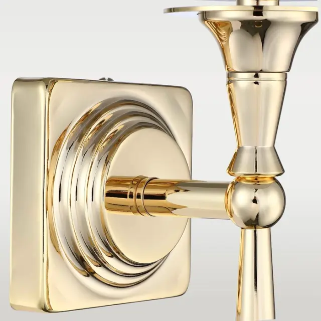 Sconce Austin W01265AU-WH χρυσό με λευκό καπέλο – κομψό και αρμονικό φωτιστικό τοίχου 3