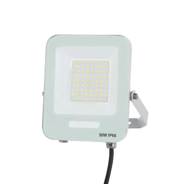 Λευκός Προβολέας LED SMD 50W IP66 4000K 6000lm Άσπρο