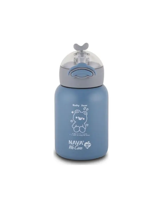 Nava Μπουκάλι Θερμός Ανοξείδωτο Μπλε 350ml