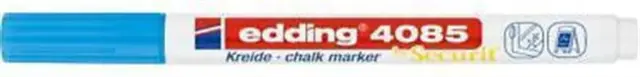 Μαρκαδόρος Υγρής Κιμωλίας Chalk Marker 4085 Μπλε Ανοιχτό (Edding)