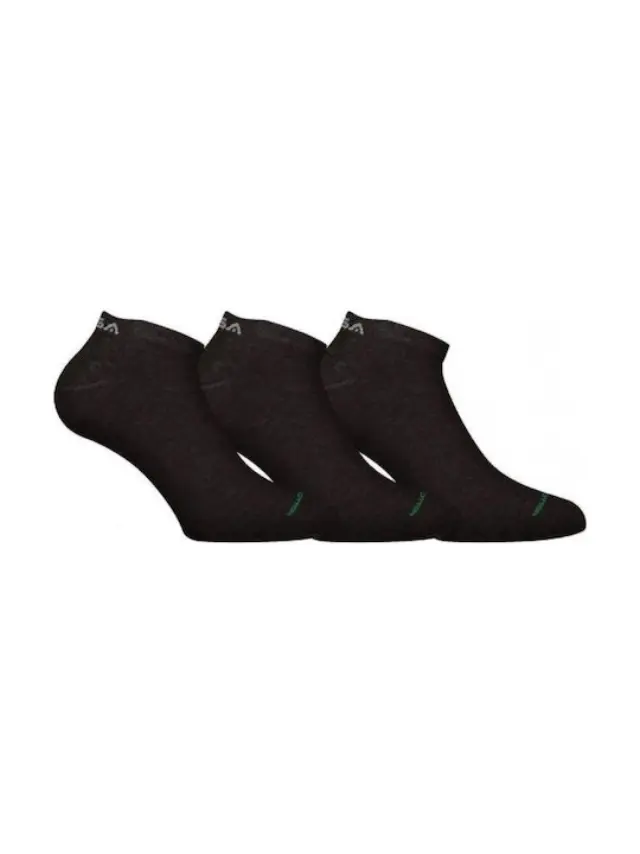 GSA Μen's Aero 365 Trainer 3 Pair Organic Cotton Low Cut Socks Μαύρο 8116143-01 (GSA) - Medium