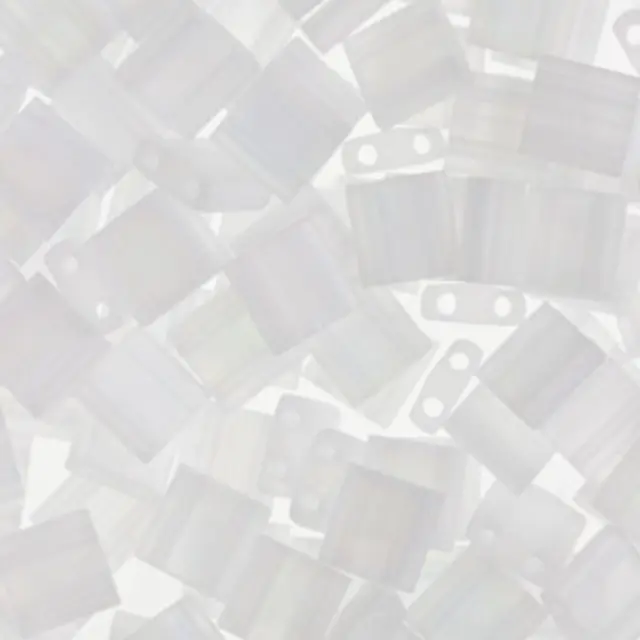 Χάντρα Miyuki Tila No131FR Matte Transparent Crystal AB ~7gr