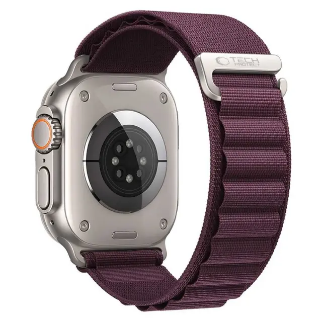 Tech-protect Nylon Pro Apple Watch 8 / 9 / 10 / 11 / 12 / Se / Ultra (44 / 45 / 46 / 49 Mm) Deep Burgundy