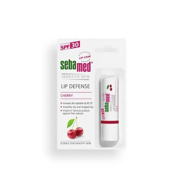 SEBAMED Lip Defence Cherry Ενυδατικό balm για ξηρά/σκασμένα χείλη SPF30, 4.8gr
