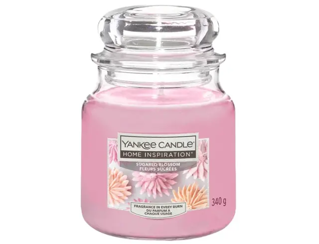 Αρωματικό Κερί Yankee Candle με διάρκεια καύσης έως 60 ώρες και άρωμα Sugared Blossom 1604165E