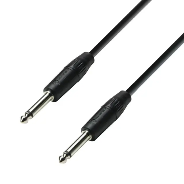Adam Hall K3S215PP0300 3Star Series Καλώδιο Ηχείων 1/4 Mono Jack - 1/4 Mono Jack 3m Μαύρο