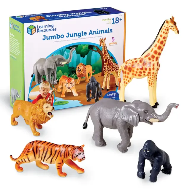 Learning Resources Εκπαιδευτικό Παιχνίδι Jumbo Jungle Animals για 1,5+ ετών LER 0693 2
