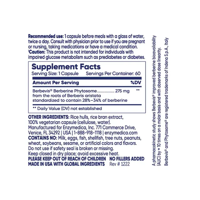 Enzymedica Berberine Phytosome® 2