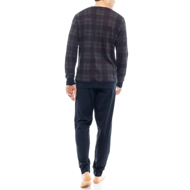 Ανδρική πιτζάμα Homewear Red Gray Jaquard W-M645 Ulisse 3