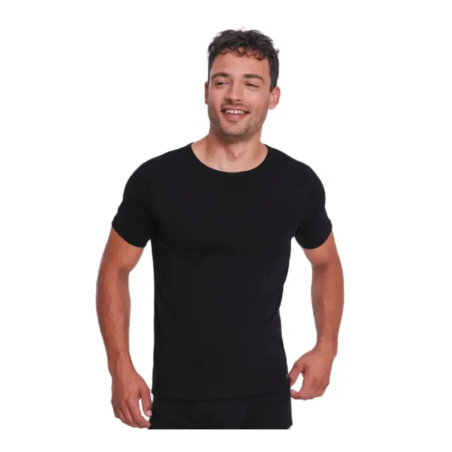 Sloggi Ανδρικό Φανελάκι Κοντό Μανίκι GO ABC 2.0 H O-Neck - Διπλό Πακέτο, Χρώμα Μαύρο 2
