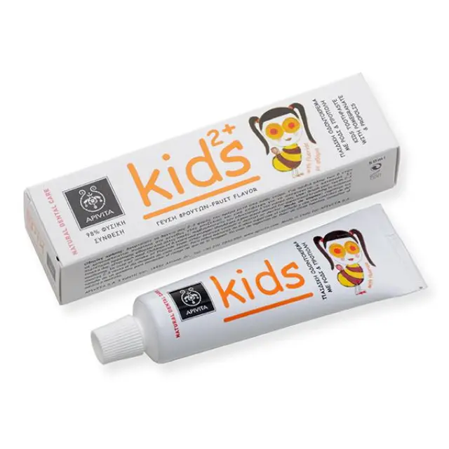 Apivita Kids 2+ Παιδική Οδοντόκρεμα Με Ρόδι και Πρόπολη, 50ml