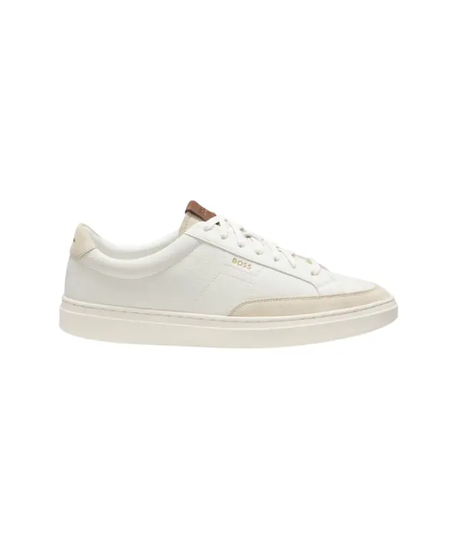 Hugo Boss - Ανδρικά Sneakers Kieran Tenn 50568536-122 Λευκό/Μπεζ
