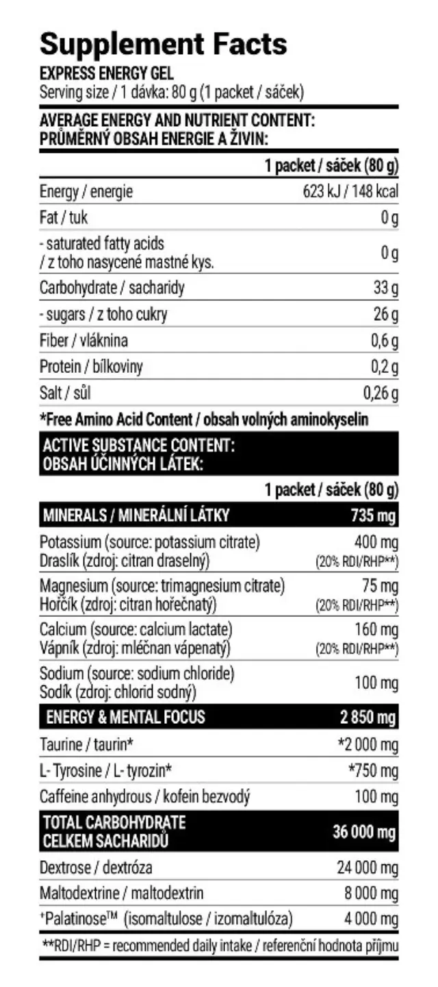 Extrifit Express Energy Gel cherry, 80-g 2