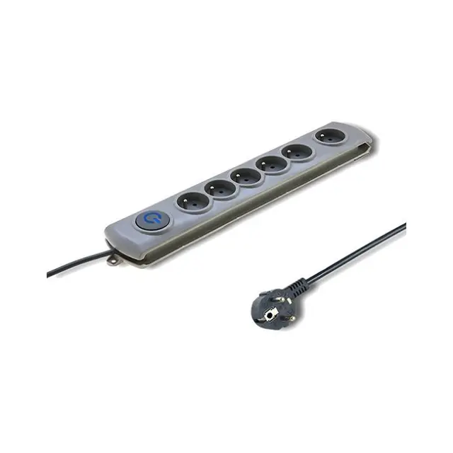 Qoltec Power Strip 6-socket 3m Gray (50166)