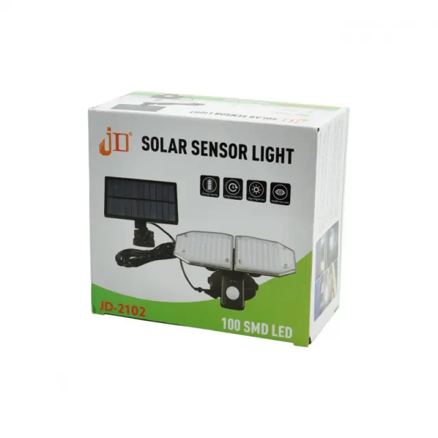 SOLAR SENSOR LIGHT 100LED JD-2102