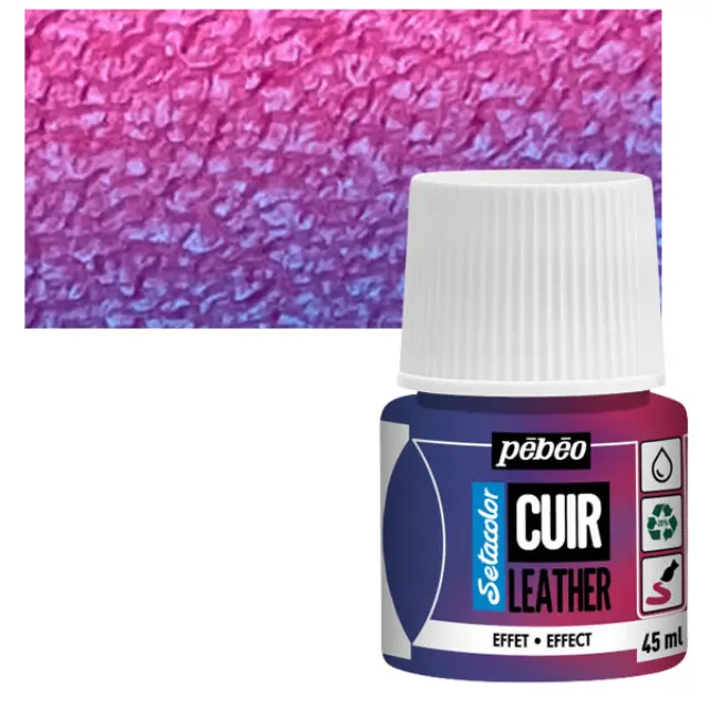 Pebeo Χρώμα Δέρματος Setacolor Leather - 41 Duochrome Pink/Blue - 45ml