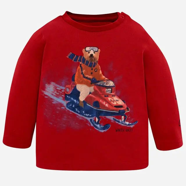 Baby 6 μηνών έως 4 ετών Μπλούζα μακρυμάνικη "winter race" γκότζι μπέρι - 6M