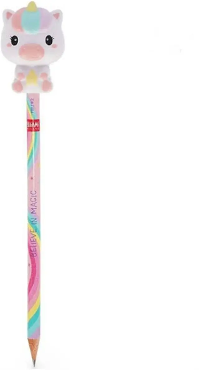 Legami Μολύβι anti-stress / Pencil with Squishy topper: Squeezies (3 σχέδια) Unicorn