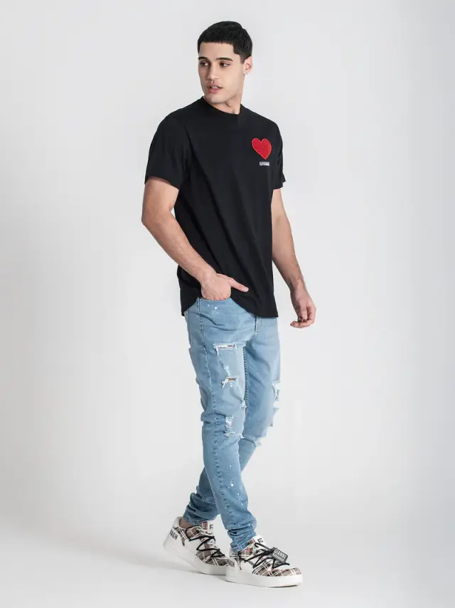 Gianni Kavanagh Ανδρικό LOVE T-Shirt - Black - XL 3