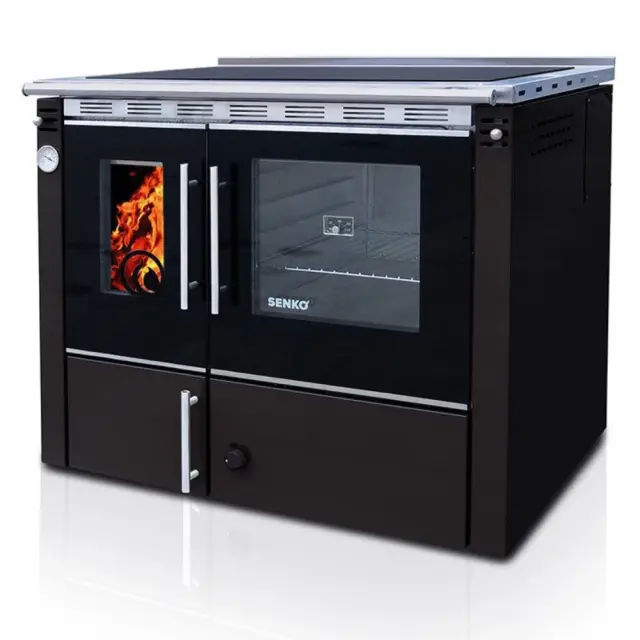 Senko C-35 Premium σόμπα καλοριφέρ Black 35kw