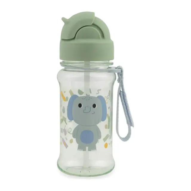 Skip Hop Besties Squad Tritan Παγούρι με Καλαμάκι 355ml Elephant Green