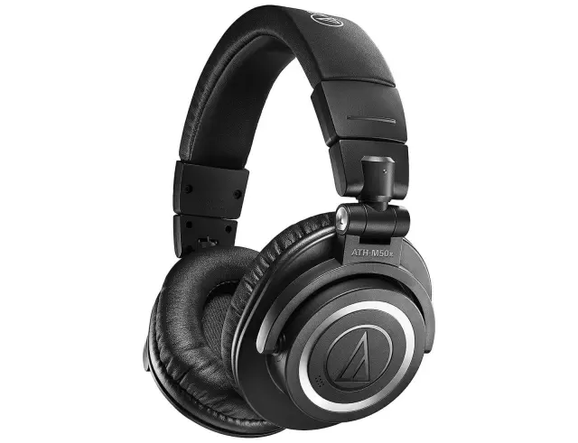 Headphones Audio Technica ATH-M50×BT2 με γρήγορη φόρτιση - Bluetooth, 3.5 mm - Black