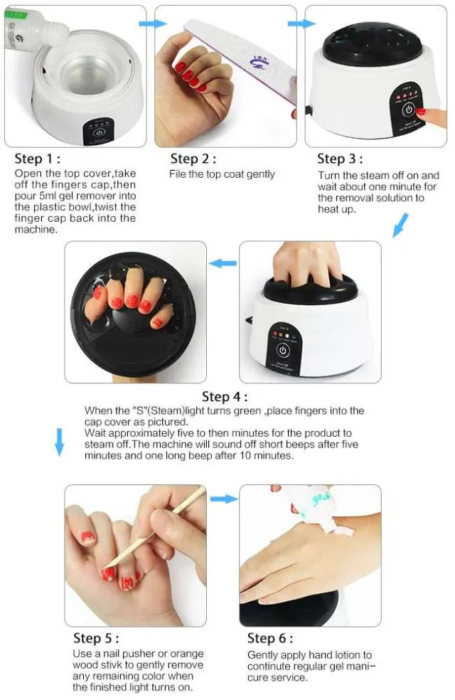 Σύστημα αφαίρεσης βερνικιού Steam off gel removal TY-201 36W 2