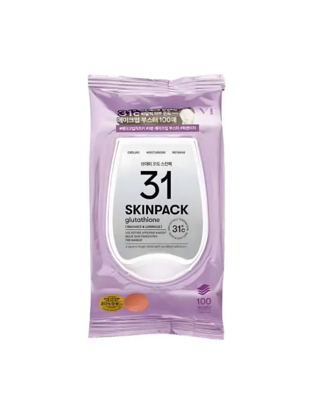 VT Cosmetics Luminous Skin Pack Επιθέματα Προσώπου Λάμψης με Γλουταθειόνη, 100τμχ
