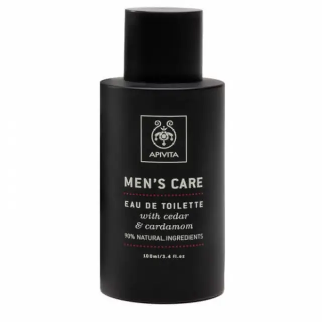 Apivita Men's Care Cedar & Cardamon Eau de Toilette Φρέσκο και Αναζωογονητικό Ανδρικό Άρωμα, 100ml 2