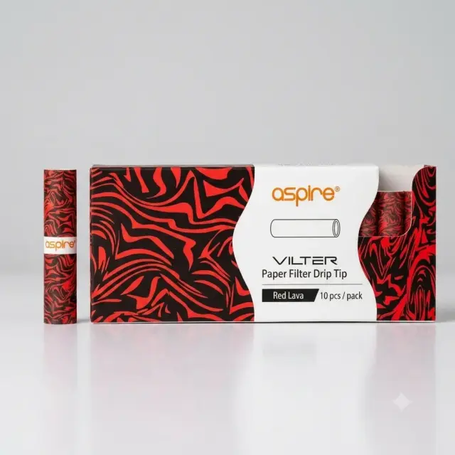 Aspire Vilter Ανταλλακτικά Φίλτρα (10τμχ) Red Lava