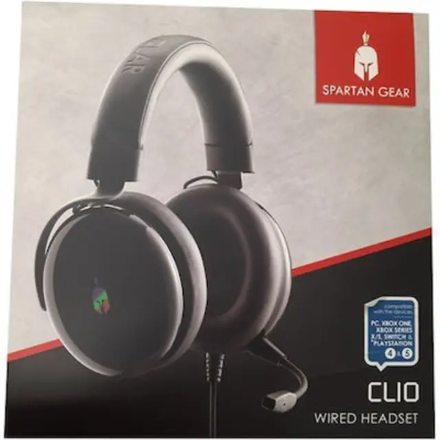 Spartan Gear -Clio Wired Headset (compatible with PC, playstation 4,playstation 5 xboxone,xbox)