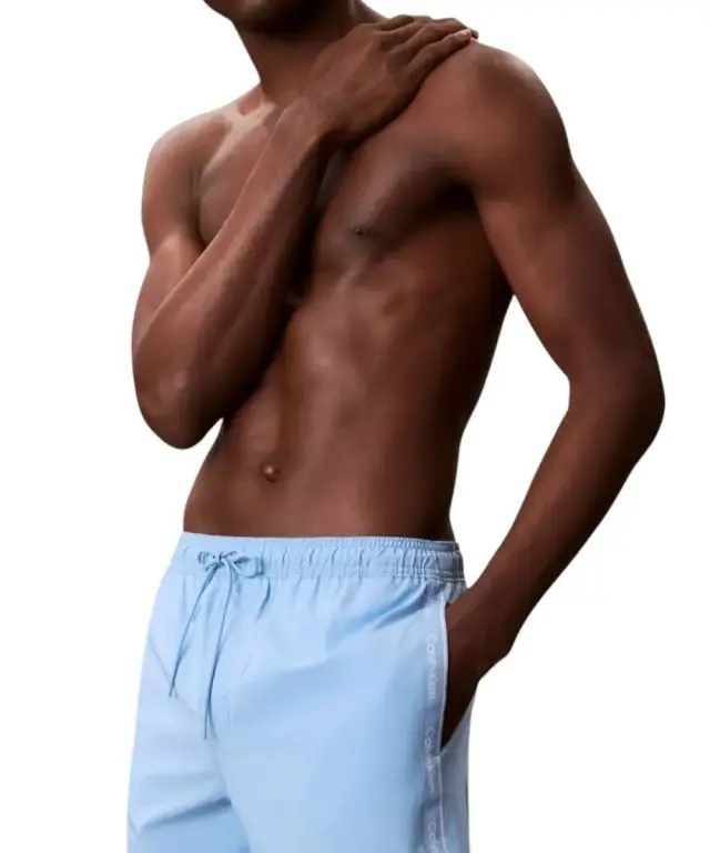 Calvin Klein - Ανδρικό Μαγιό Σορτς Core Solid LV00N61002-5F8 Γαλάζιο - 2XL 3