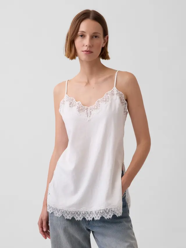 Γυναικείο Αμάνικο Τοπ απο Λινό Μείγμα New off white - XS