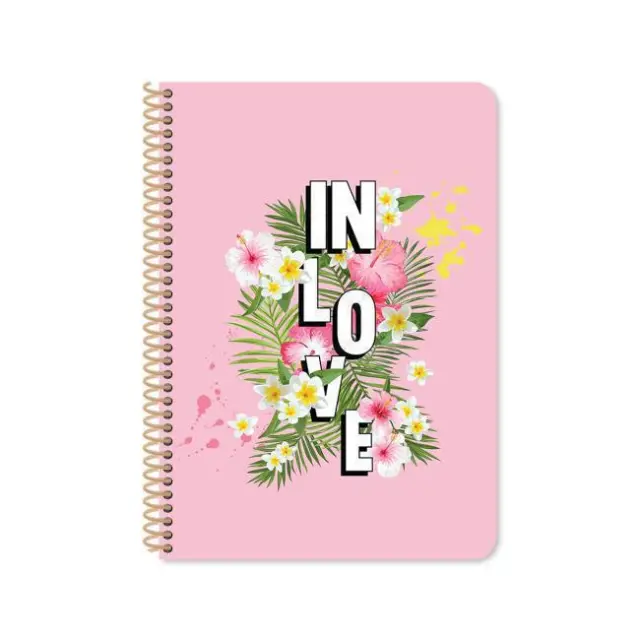 Diakakis Τετράδιο Σπιράλ Blossom Love 17x25 1 θέμα (000050442) 3