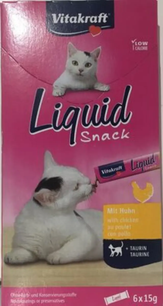 Vitakraft - Cat Liquid-Snack Poultry AND Taurin 90gr - 16424 - Pet Supplies