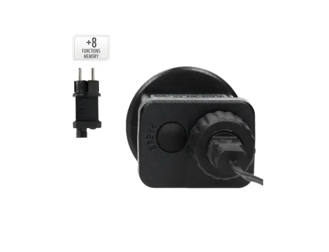 Στεφάνι με 400 φωτάκια LED - 3 Μέτρα σύνδεσης , Kανονική Διάταξη, με χειριστήριο, 8 προγράμματα, Μαύρο καλώδιο PVC και διάμετρο 48cm - Θερμό Λευκό AX8107010 3