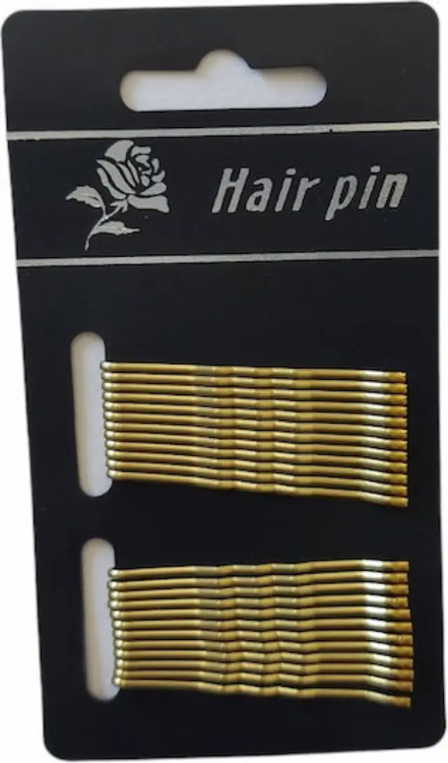 Ro-Ro Accessories Απλά Τσιμπιδάκια Μαλλιών Χρυσά 24τμχ